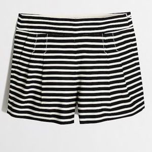 J. Crew Factory Striped pleated Short